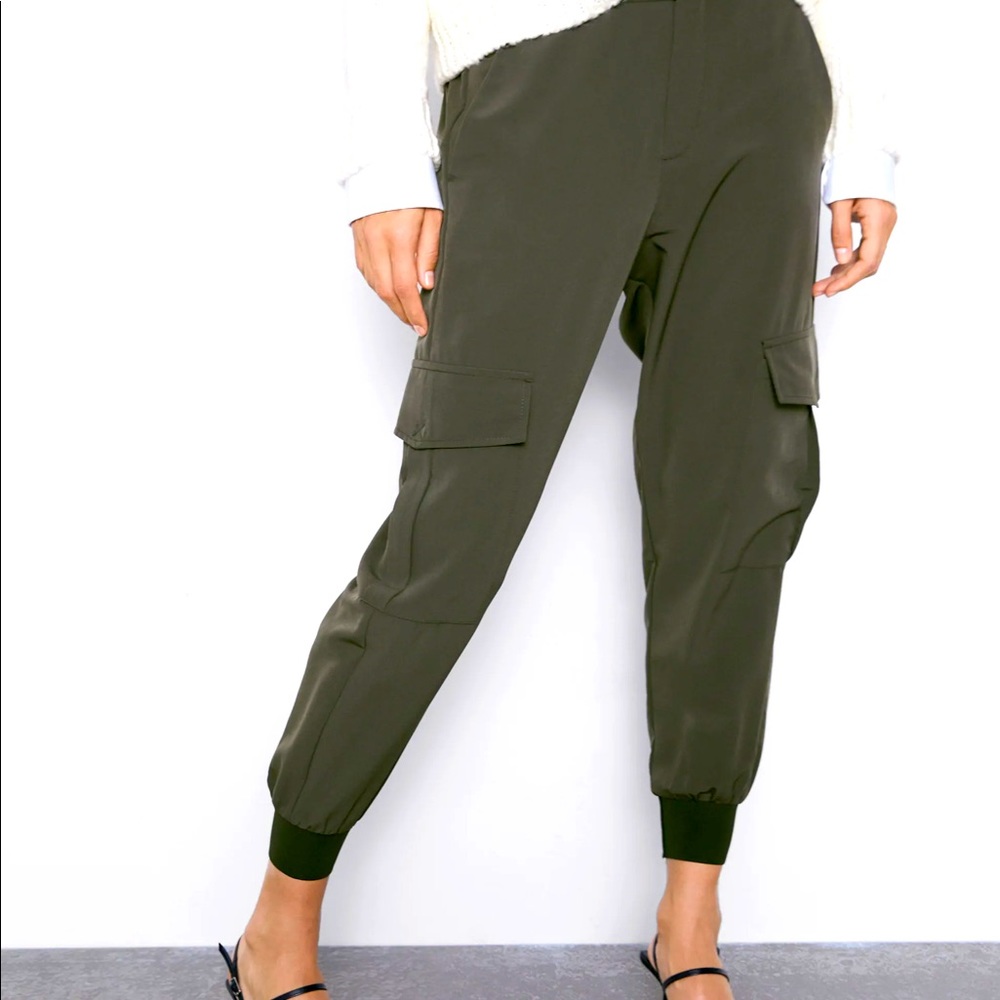 Khaki Cargo Trousers with Pockets
